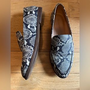 Madewell Snakeskin Loafers